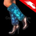 LED Leg Warmers Blue